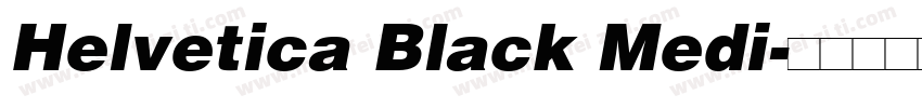 Helvetica Black Medi字体转换